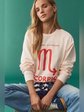 NWT Size XS - Anthropologie Gemini Cotton Blend Sweatshirt (NWT US$ 88)